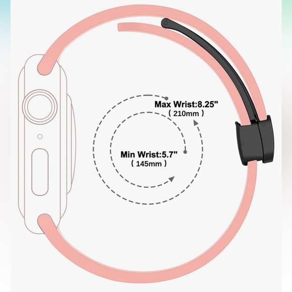 Apple Magnetic Watchband 42 44 45 49mm Ultra Pink NEW - Picture 4 of 4